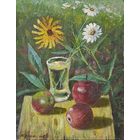 Яблоки и букет