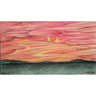 Закат (3), пастель, бумага, 2007, Котов Олег