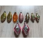 Елочные игрушки, стекло, рыбка, рыба