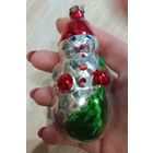 Елочные игрушки, стекло, снеговик