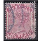 39.Br. Великобритания. Виктория. Стандарт. 2p. 1880 г. Mi.#58.