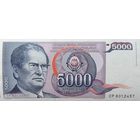 Werty71 Югославия 5000 динаров 1985 UNC банкнота 1 1
