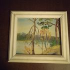 Картина миниатюра масло картон