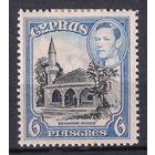 110.BrK. Великобритания. Колонии. Кипр. Георг VI. Архитектура и пейзажи. 1938 г. 6P. Mi.#149.