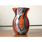 Ваза цветное стекло винтаж 12х9см