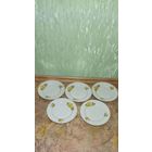 Тарелки СССР с позолотой. диаметром 203 мм. цена за все 5 шт.