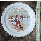 Тарелочка  Англия , утки