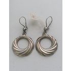 Серьги Водоворот, серебро 875 пр звезда, торги с Рубля