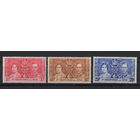 1937 Сент Кристофер и Невис** George VI  Коронация серия 3 марки