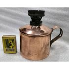 Медная керосиновая лампа со стеклом.  1932 год.