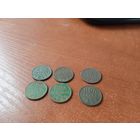 Лот монет. Полкопейки, пол копейки, 1/2 копейки 1925, 1927, 1928