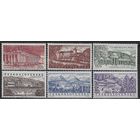 1958. Чехословакия. 1085-1090(Mi). Курорты Чехословакии. Архитектура  MNH **