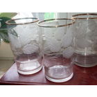 Стаканы тонкие "листья винограда"1970год.