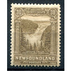 Британские колонии - Ньюфаундленд - 1928г. - большой водопад, 30 с - 1 марка - MH [Mi 143]. #3-WB-100-A-1