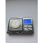 50 копеек 1924 года. ТР. Серебро 900. Монета не чищена. 45524.