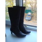 Фирменные кожаные сапоги Gabor Германия 40 размера.Верх сапог - натуральная кожа с эффектом "мятости", очень качественная и мягкая. Сапоги имеют шерстяное утепление.Сапоги в отличном состоянии.