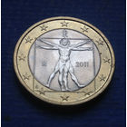 Италия 1 евро 2011
