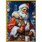 Открытка новогодняя чистая 10х15 см.