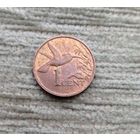 Werty71 Тринидад и Тобаго 1 цент 2002 птица колибри