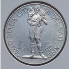 Ватикан 2 лиры 1936 г. В холдере