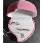 Серьги кольца Конго с бабочкой серебро 925 лот #23, С РУБЛЯ! МНОГО ЛОТОВ С РУБЛЯ БЕЗ МЦ!