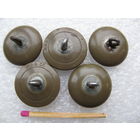 Пуговицы мундирные РККА. Ленд-лиз, фирма R.A.B. CO, 23 мм. 5 штук