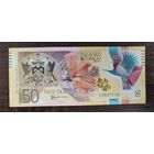 Тринидад и Тобаго 50 долларов 2015 года "Красный кардинал" P-59 UNC полимер