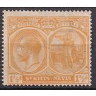 177.BrK. Великобритания. Колонии. Сент Китс и Невис. Георг V. 1920 г. 1 1/2d. Mi.#26 (*).