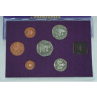 Великобритания, годовой набор 6 монет + жетон 1980 год, Proof