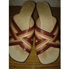 Сабо в коричневых тонах, размер 39