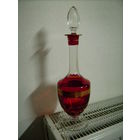 Графин в стиле Артдеко цветное стекло 36см.60-70гг..