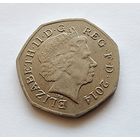 Великобритания 50 пенсов, 2014