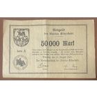 Банкнота 50000 марок 1923 год. Айдерштедт. Веймарская республика.