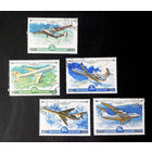 СССР 1979 г. Самолеты Аэрофлота. Авиация, две полных серии из 5 марок #0089-Т1P19