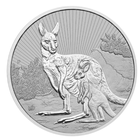 Монета Австралия 2023г. Кенгуру серия Мать и дитя, Следующее поколение, Серебро 2 унции 9999