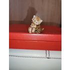 Фарфоровая статуэтка "Котик", высота 3.5 см., клеймо Англия.