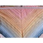 Платок, косынка из хлопка. Интересного раскраса. Эксклюзив. Ручная работа.