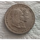 2 флорина Австрия 1879 годовщина серебряной свадьбы