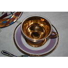 ЧАШКА КОФЕЙНАЯ В ЗОЛОТЕ СТАРАЯ