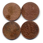 Лот: 5 грошей 1935, 1937, 1938, 1939 гг. Всего 4 шт.