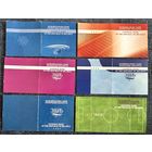 Сертификаты к монетам серии "Спорт". Футбол, Силичи, Теннис, Хоккей, Толкание ядра, Биатлон.