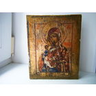 Старинная, рукописная икона " Мат. Бож. УТОЛИ БОЛЕЗНИ". Ветка.
