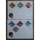 Венгрия 1978г. КПД Серия из 7 марок на 2 конвертах. Космос. СГ.