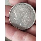 Доллар 1921,серебро,с рубля