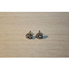 Серьги с вставками, диаметр 11 мм.