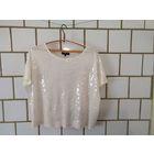 Блузка женская белая с блёстками.River  island Размер 56 . 3ХХХ Россия, РБ.18 США, Англия.