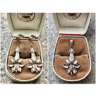 Серьги и кулон комплект