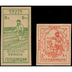 РСФСР-1922. Юго-Восток - помоги голодающим. 2 фальшивки 1922 года. См. описание.