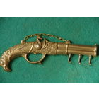 Вешалка - ключница   21 см  ( латунь )