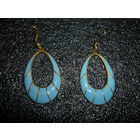 Серьги Перегородчатые Эмали  Позолота Винтаж Из Германии